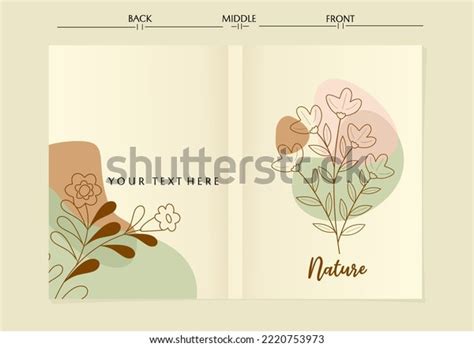 Contemporary Backgroundsboho Aesthetic Book Cover Hand Stock Vector ...