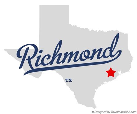 Map of Richmond, TX, Texas