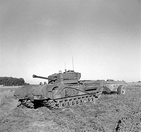 [Photo] Churchill Crocodile flamethrower tank, 25 Aug 1944 | World War II Database