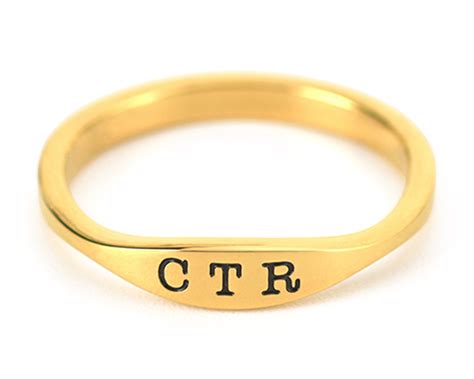 "CTR" RING - GOLD – PYRKIÄ