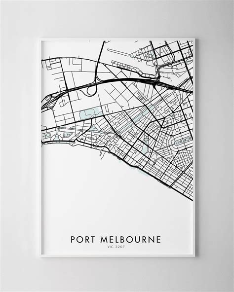 Melbourne – Port Melbourne Map Print - Chelsea Chelsea