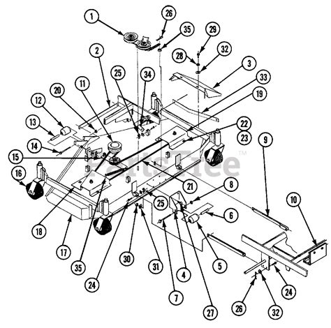 Snapper Z 6000M (7082199) - Snapper 60" Zero-Turn Mower 60" Mower Deck Assembly Parts Lookup ...