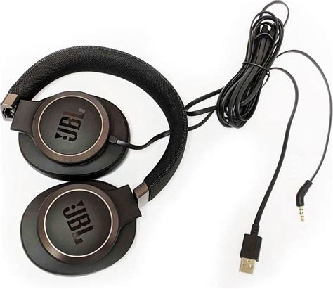 JBL Live Noise-Cancelling Wired On-Ear Headphones - Black (Refurbished – A4C.com