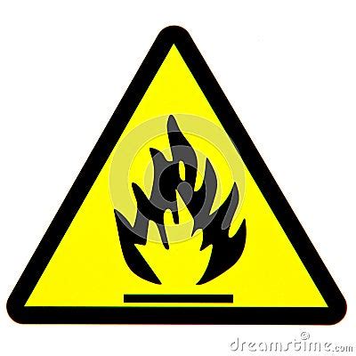 Signe De Danger D'incendie Image stock - Image: 21928031