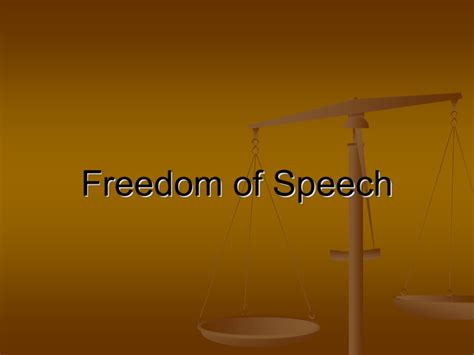 Freedom of Speech