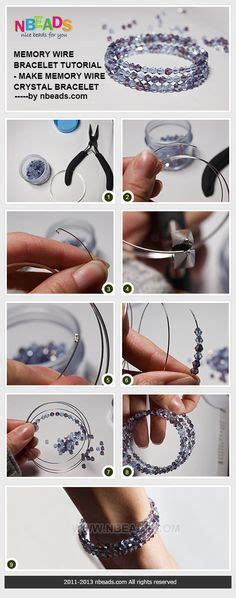 memory wire bracelet tutorial - make memory wire crystal bracelet Memory Wire Jewelry, Beaded ...