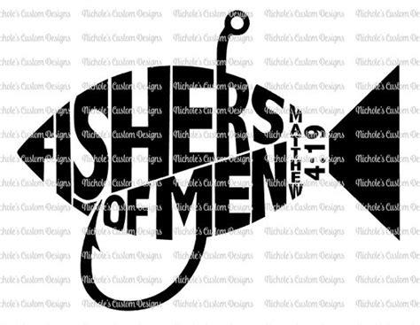 Fishers of Men Matthew 4:19 Silhouette and Cricut SVG File - Etsy