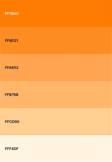 orange palette 🍊 in 2023 | Orange palette, Orange color palettes, Hex color palette