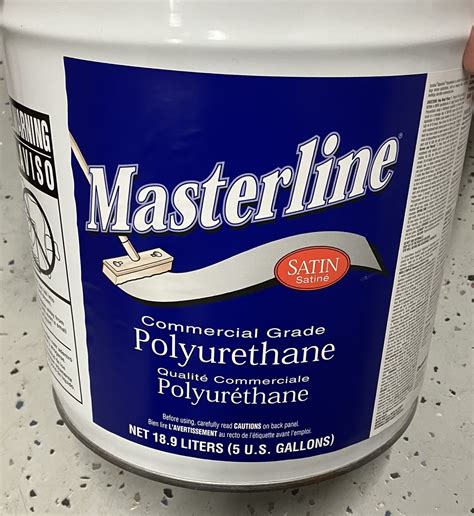 MASTERLINE OIL BASED SATIN ( 5 GALLON ) – Pro Wood Floor Supply Inc