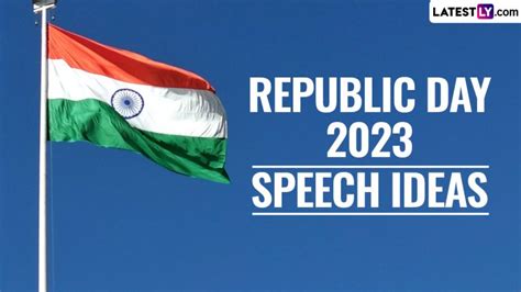 Republic Day 2023 Speech Ideas in English for School Functions ...