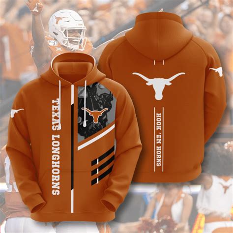 Texas Longhorns American Football 3D Printed Hoodie - Teeruto