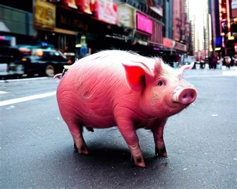 pig with a very fat belly in new york city | Stable Diffusion | OpenArt