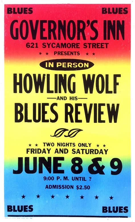 Howlin’ Wolf – 1973 Boxing Style Concert Poster & Original Show ...