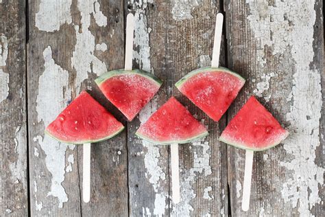 Watermelon Slice Popsicles is a healthy sweet dessert or snack for the ...