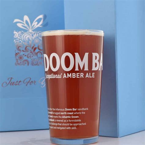 Personalised Doom Bar Amber Ale Pint Glass