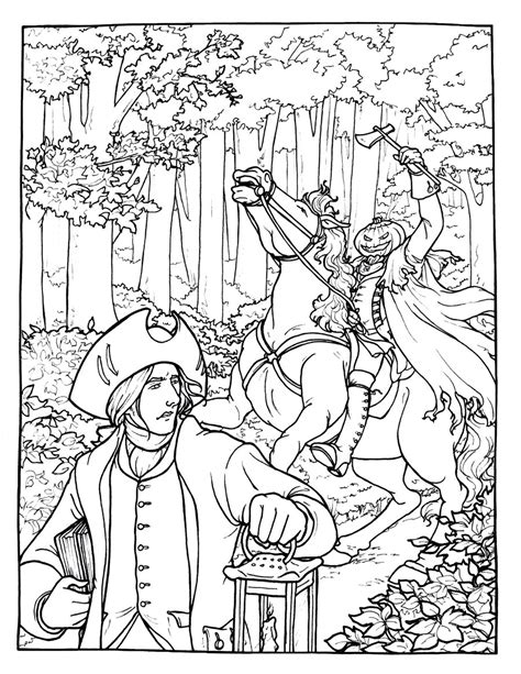 Headless Horseman Coloring Page at GetColorings.com | Free printable colorings pages to print ...