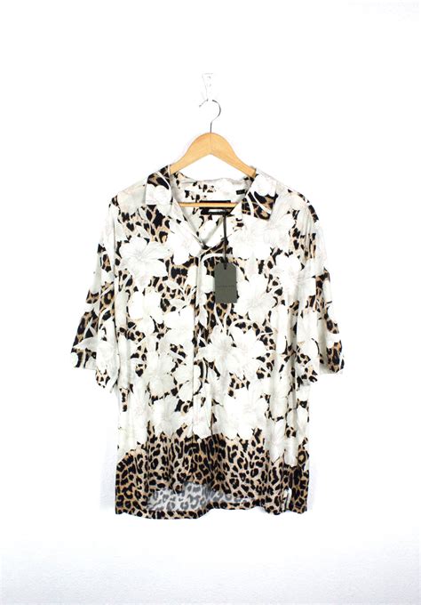 Allsaints Allsaints Leopon Camp Collar Hawaiian Shirt Viscose XXL | Grailed