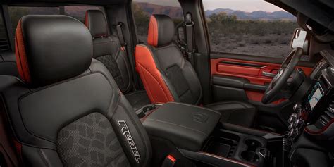 2020 Ram 1500 interior with Rebel, Limited, Laramie and Longhorn