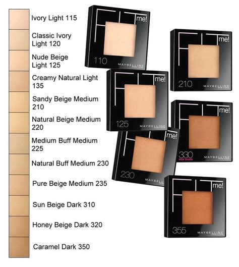 Maybelline Fit Me Powder Foundation Shades - Homecare24