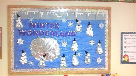 Winter Wonderland Bulletin Board | Lesson plans for toddlers, Winter ...