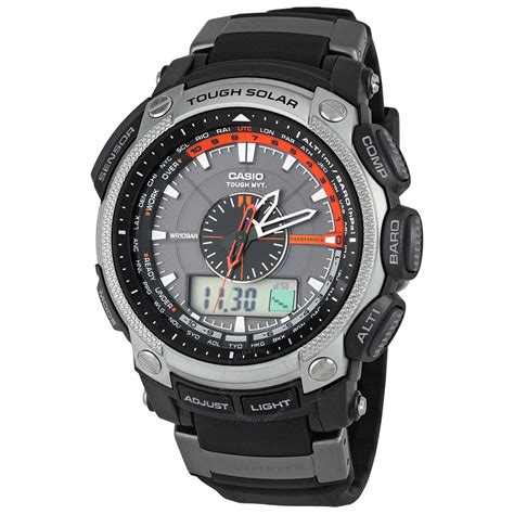 Casio Pathfinder Atomic Solar-Powered Multi-Function Men's Watch ...