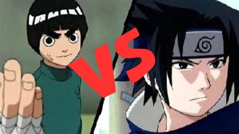 sasuke vs rock lee hindi dubed||naruto||fight||anime fight||first fight - YouTube