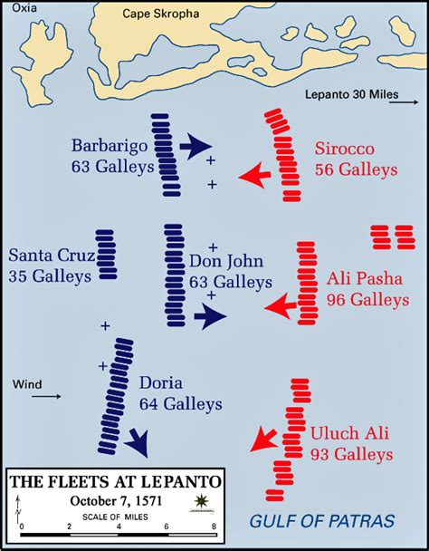 Mapa - La Batalla de Lepanto – La Lucha contra la Expansión Turca en el ...