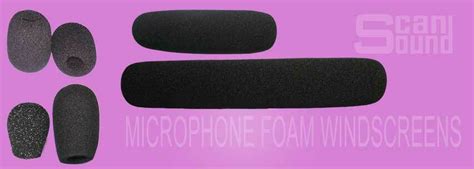 Microphone foam windscreen for all microphone sizes