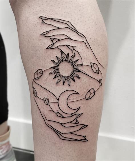 Amazing Minimalist Sun And Moon Tattoo Design On The Arm For You! | Mystical tattoos, Tattoos ...