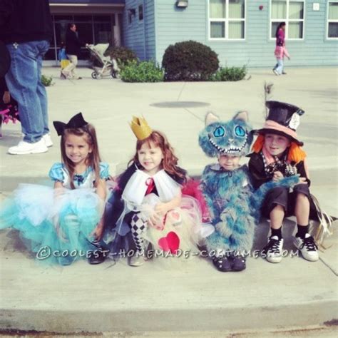 Coolest Tim Burton's Alice in Wonderland Kids Group Costumes