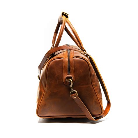 Tourist Leather Duffel Bag 19.5" // Distressed Brown - HIDES Canada PERMANENT STORE - Touch of ...