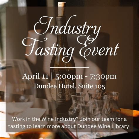 Events at the Dundee Wine Library — Dundee Wine Library