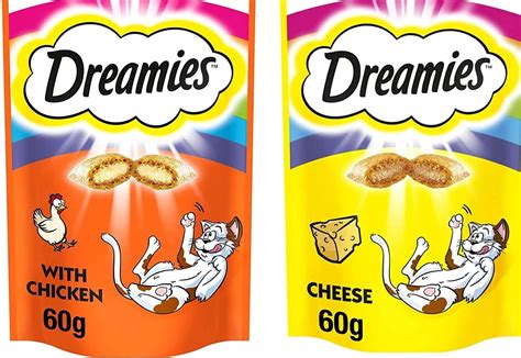 Dreamies Cat Treats Bundle - 2 Flavours - Delectable Duck and Tasty ...