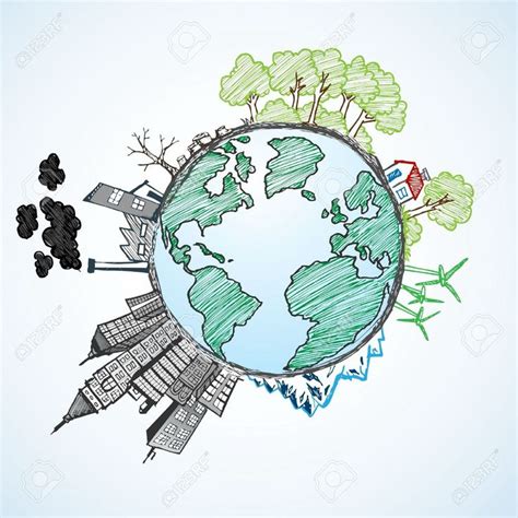 Doodle images, Earth drawings, Save earth drawing