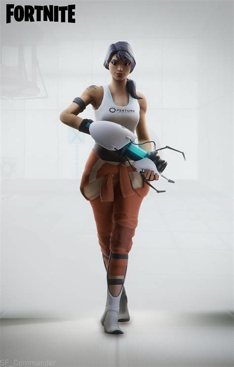 (Fortnite x Portal) Aperture science test subject outfit : r/Portal