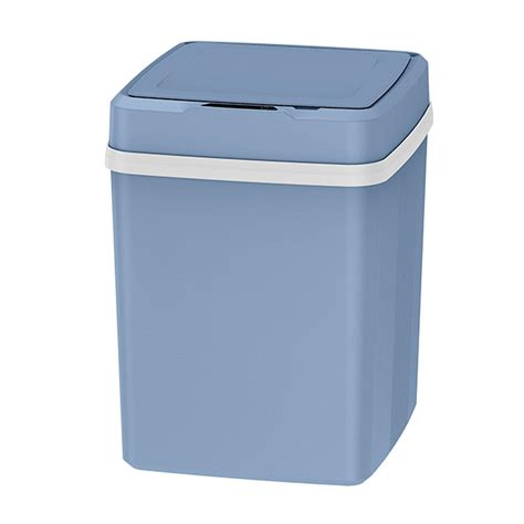 KQJQS Smart Trash Can with Lid Slim Touchless Garbage Can Plastic ...