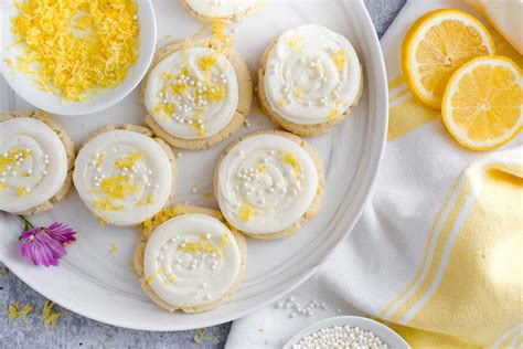 Lemon Sugar Cookies with Lemon Cream Cheese Frosting | FoodLove.com