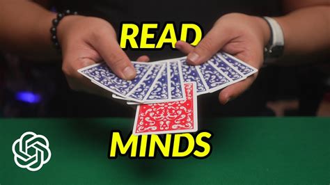 Can ChatGPT (AI) perform a MIND READING TRICK? (Magic Tutorial) - YouTube