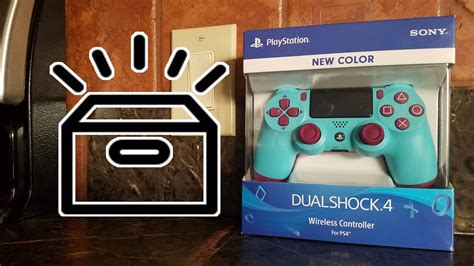 Unboxing Sony PS4 Berry Blue Controller - YouTube