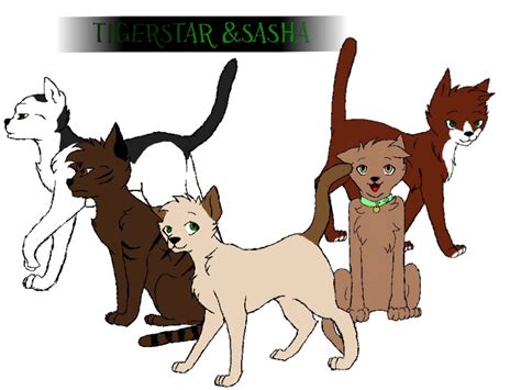 Tigerstar and Sasha by thecayte on DeviantArt