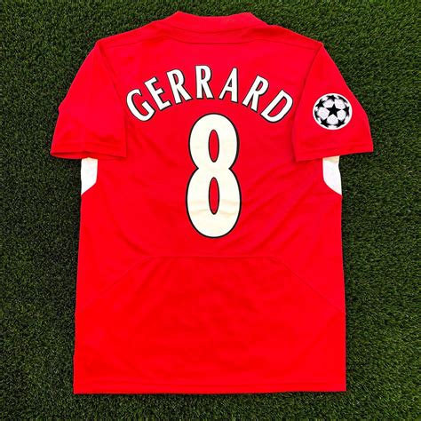 Steven Gerrard Liverpool 2005 Jersey 8 Gerrard Final UCL 2005 | Etsy