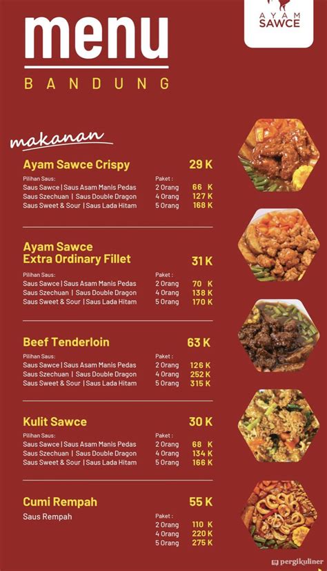 Selalu diperbarui! Menu Ayam Sawce, Surapati, Bandung