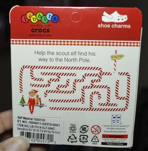 Crocs Jibbitz Elf On The Shelf Christmas Charms Present Elf Shelf Wreath New - Shoe Charms, Jibbitz