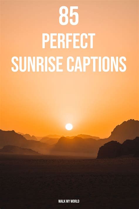 When you need an inspiring sunrise caption for Instagram, our list of ...