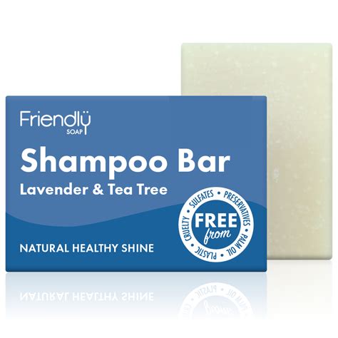 Friendly Soap Natural Shampoo Bar - Lavender & Tea Tree - 95g - Friendly Soap