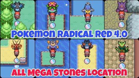 Pokemon Radical Red 4.0 All Mega Stones Locations - YouTube