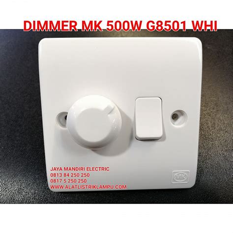 Stopkontak Saklar » SAKLAR DIMMER DIMER MK 500 WATT G8501 WHI KERAMIK 500WATT 500W 500W • JAYA ...