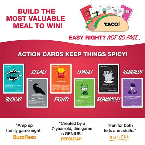 Snapklik.com : Taco Vs Burrito Family Board Games For Kids 6-8