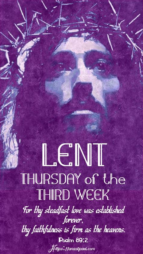 Lenten Reflection – 19 March – “He has so much to say to us, in this time, of a strong sense of ...