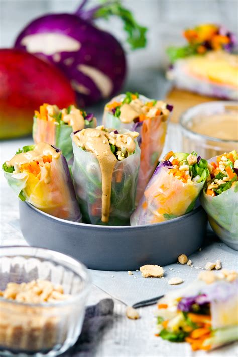 Raw rice paper wraps and satay sauce – Planticize